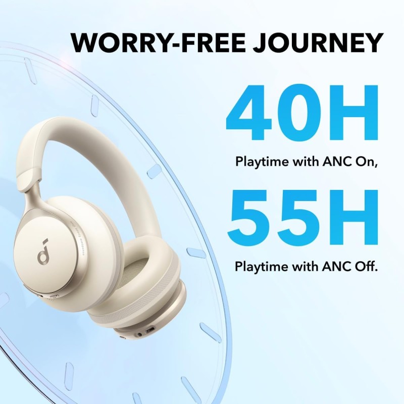 Buy Anker Soundcore Headphones - HiRes ANC Space One White in Cyprus, Nicosia, Limassol, Larnaka, Pafos