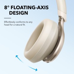 Buy Anker Soundcore Headphones - HiRes ANC Space One White in Cyprus, Nicosia, Limassol, Larnaka, Pafos