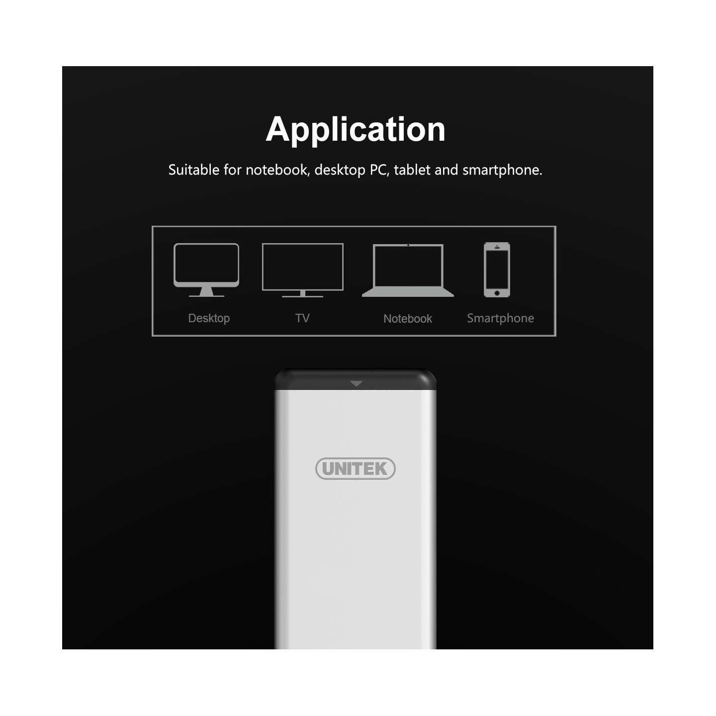 Unitek USB3.0 M.2 SSD SATA Aluminium Enclosure - Y-3365 - USB3.0 M.2 SSD SATA Aluminium Enclosure