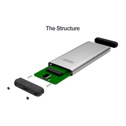 Buy Unitek USB3.0 M.2 SSD SATA Aluminium Enclosure - Y-3365 - USB3.0 M.2 SSD SAT... in Cyprus, Nicosia, Limassol, Larnaka, Pafos