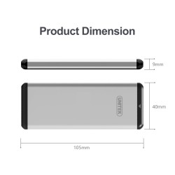 Buy Unitek USB3.0 M.2 SSD SATA Aluminium Enclosure - Y-3365 - USB3.0 M.2 SSD SAT... in Cyprus, Nicosia, Limassol, Larnaka, Pafos