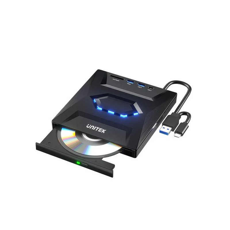 Buy Unitek Optical External Drive & 5in1 USB Hub - T1037A - Optical External Dri... in Cyprus, Nicosia, Limassol, Larnaka, Pafos