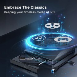 Buy Unitek Optical External Drive & 5in1 USB Hub - T1037A - Optical External Dri... in Cyprus, Nicosia, Limassol, Larnaka, Pafos