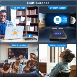 Buy Unitek Optical External Drive & 5in1 USB Hub - T1037A - Optical External Dri... in Cyprus, Nicosia, Limassol, Larnaka, Pafos