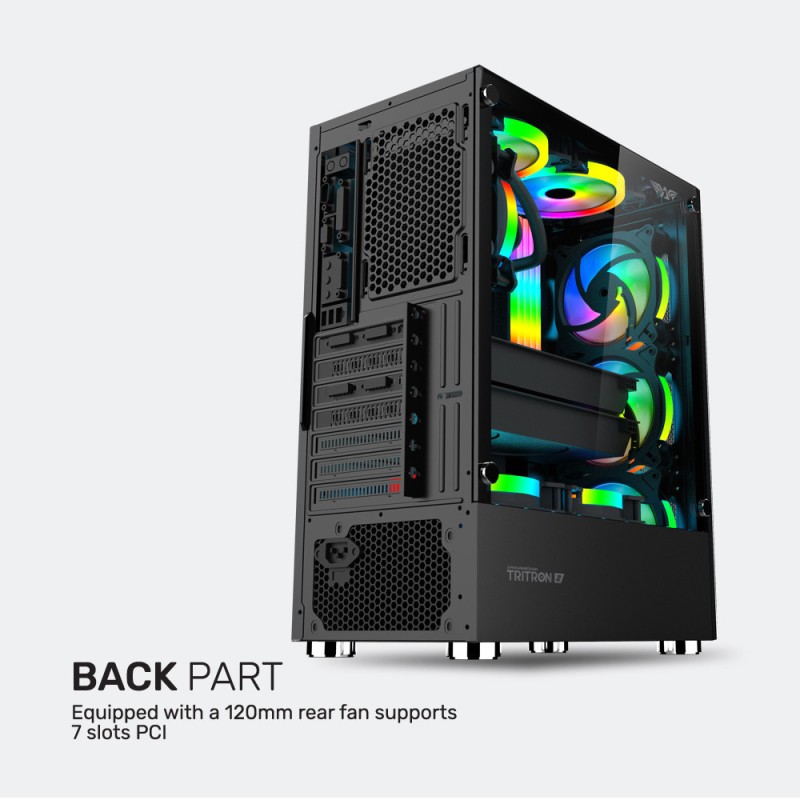 Buy Armaggeddon Gaming Case - TRITRON 2 - ATX 3xARGB White in Cyprus, Nicosia, Limassol, Larnaka, Pafos
