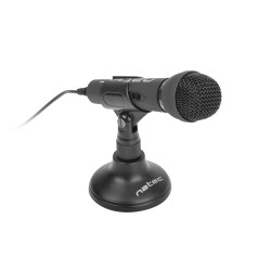 Natec Adder NMI-0776 Microphone - 3.5mm Jack Omnidirectional w/ Stand (Boxed) — Buy in Cyprus with Fast Delivery