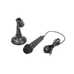 Natec Adder NMI-0776 Microphone - 3.5mm Jack Omnidirectional w/ Stand (Boxed) — Buy in Cyprus with Fast Delivery