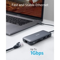 Anker Work USB-C Hub - 8in1 - 2xHDMI,GB,SD,PD100W — Buy in Cyprus with Fast Delivery