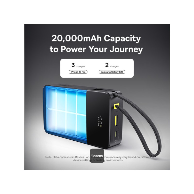 Buy Baseus Powerbank 22.5W 20000mAh + Display - FC51 - EnerFill Bipow2 Pro Black in Cyprus, Nicosia, Limassol, Larnaka, Pafos