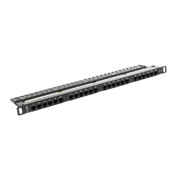Buy Lanberg Patch Panel - 24-Port 0.5U 19' CAT6 UTP Black in Cyprus, Nicosia, Limassol, Larnaka, Pafos