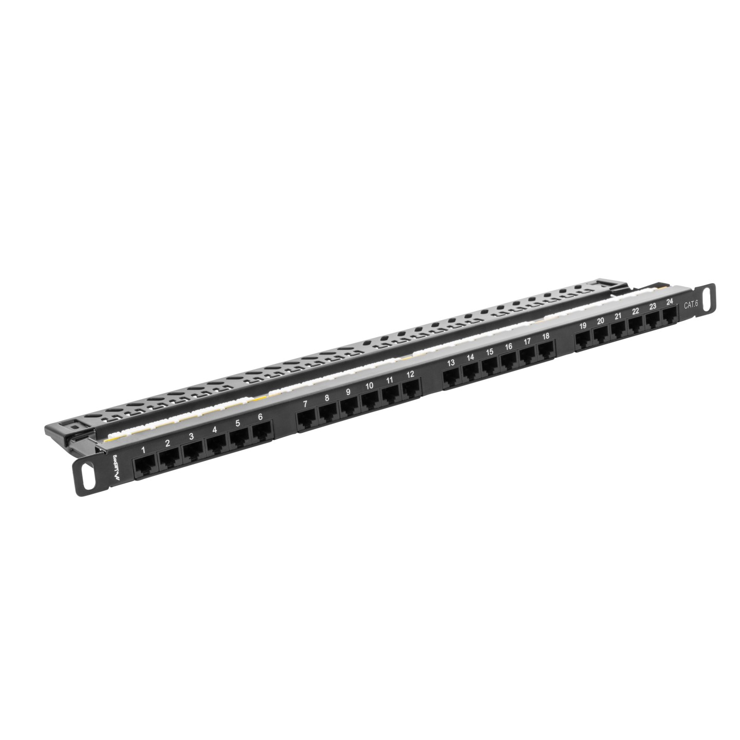 Lanberg Patch Panel - 24-Port 0.5U 19' CAT6 UTP Black — Buy in Cyprus with Fast Delivery