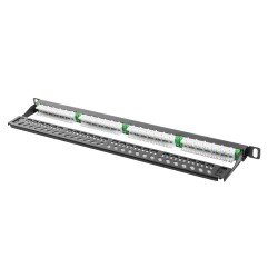 Buy Lanberg Patch Panel - 24-Port 0.5U 19' CAT6 UTP Black in Cyprus, Nicosia, Limassol, Larnaka, Pafos