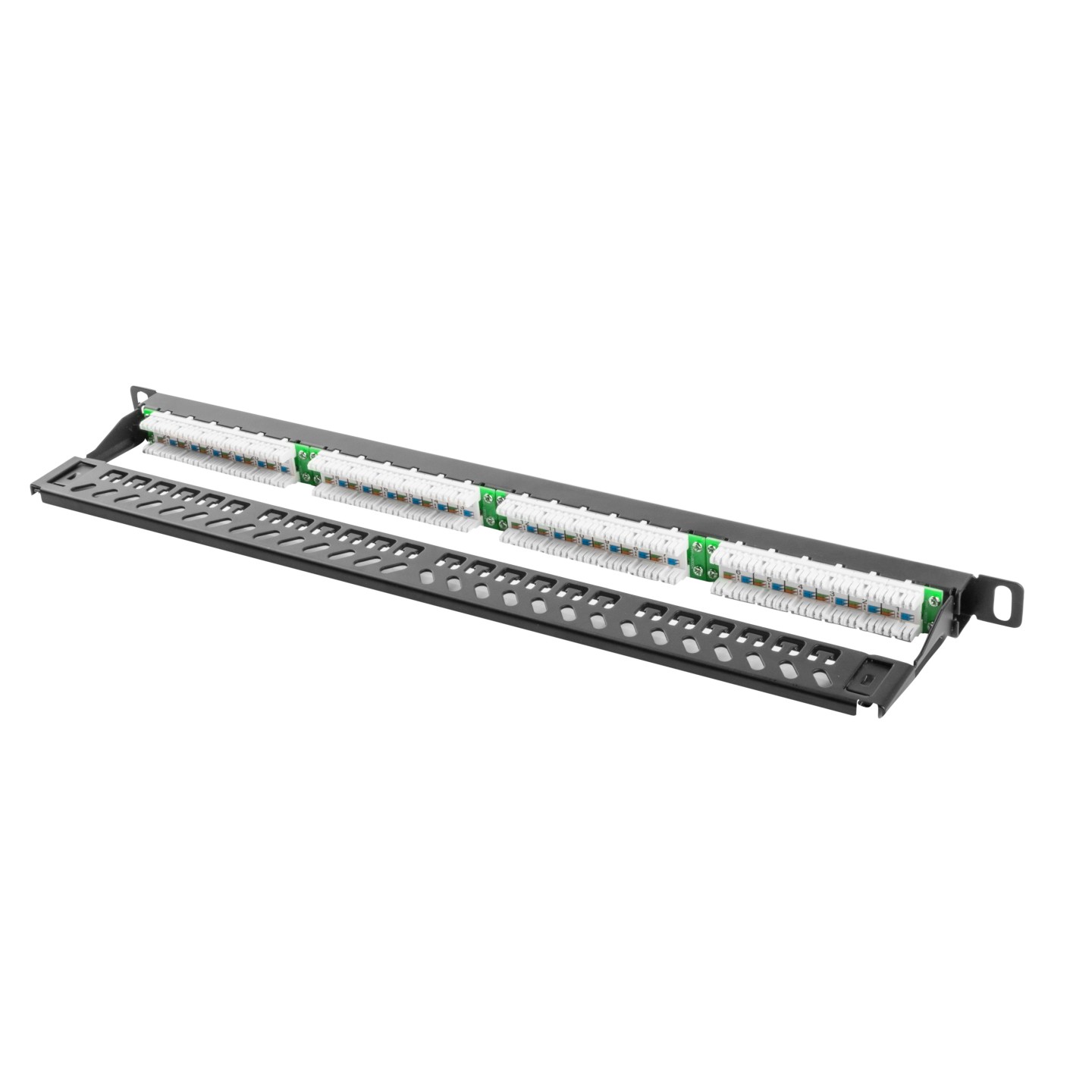 Lanberg Patch Panel - 24-Port 0.5U 19' CAT6 UTP Black — Buy in Cyprus with Fast Delivery