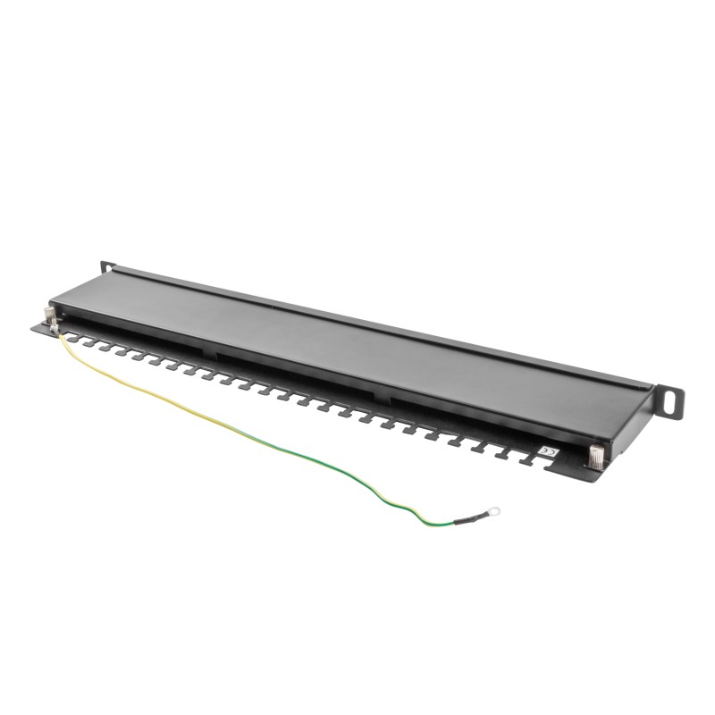 Buy Lanberg Patch Panel - 24-Port 0.5U 19' CAT6 UTP Black in Cyprus, Nicosia, Limassol, Larnaka, Pafos
