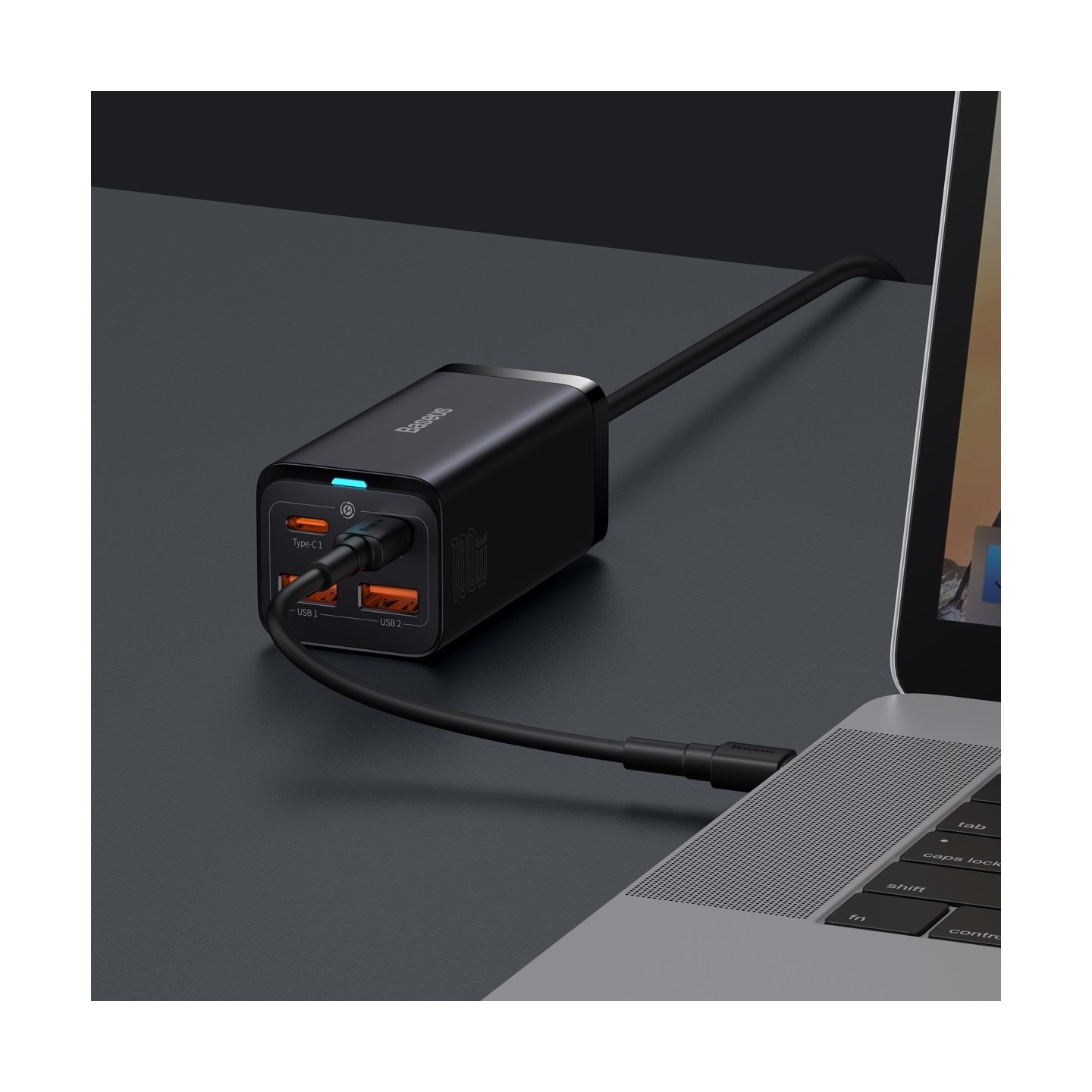 Baseus Charger Desktop - 100W 2C+2U EU Black — Buy in Cyprus with Fast Delivery