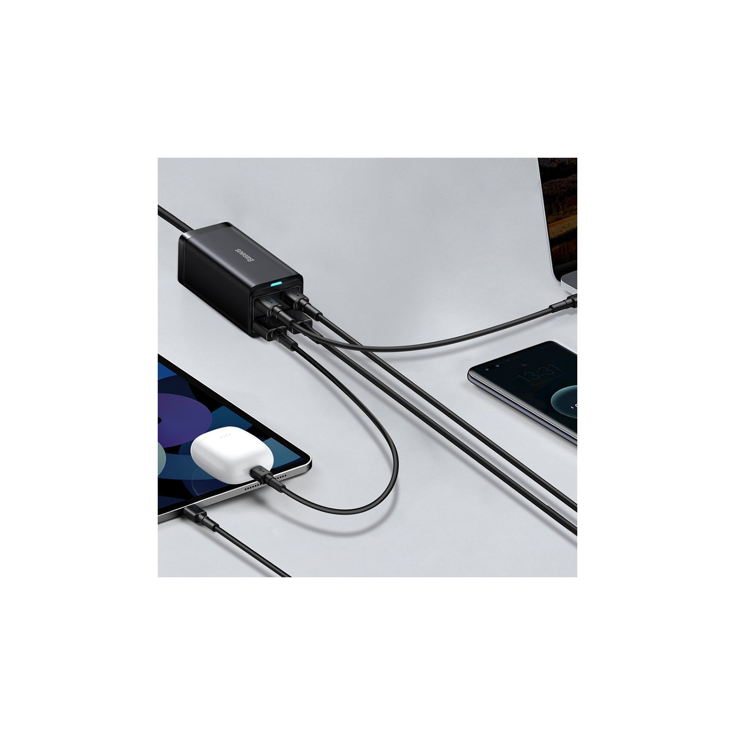 Baseus Charger Desktop - 100W 2C+2U EU Black — Buy in Cyprus with Fast Delivery