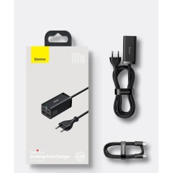 Buy Baseus Charger Desktop - 100W 2C+2U EU Black in Cyprus, Nicosia, Limassol, Larnaka, Pafos
