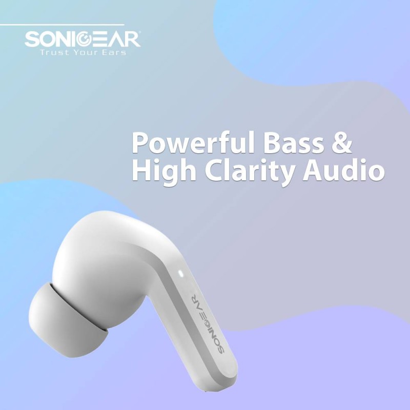 Buy SonicGear EARPUMP - TWS 12 - ANC Sweatproof White Earphones in Cyprus, Nicosia, Limassol, Larnaka, Pafos