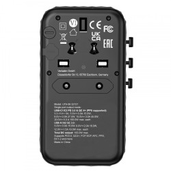 Buy Verbatim Charger Travel Adapter World to World GAN III 100W 2xC 2xA UTA-06 in Cyprus, Nicosia, Limassol, Larnaka, Pafos