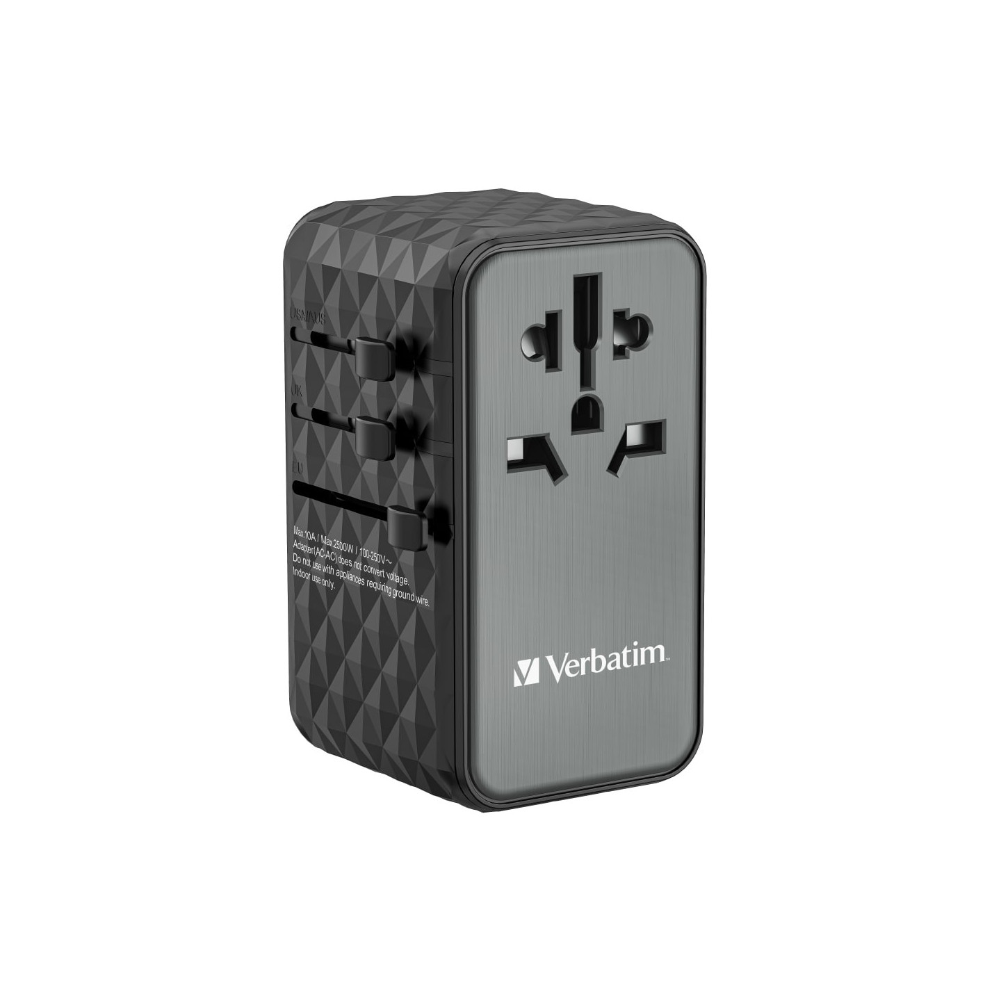 Verbatim Charger Travel Adapter World to World GAN III 100W 2xC 2xA UTA-06 — Buy in Cyprus with Fast Delivery