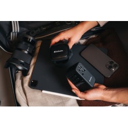 Buy Verbatim Charger Travel Adapter World to World GAN III 100W 2xC 2xA UTA-06 in Cyprus, Nicosia, Limassol, Larnaka, Pafos