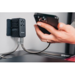 Buy Verbatim Charger Travel Adapter World to World GAN III 100W 2xC 2xA UTA-06 in Cyprus, Nicosia, Limassol, Larnaka, Pafos