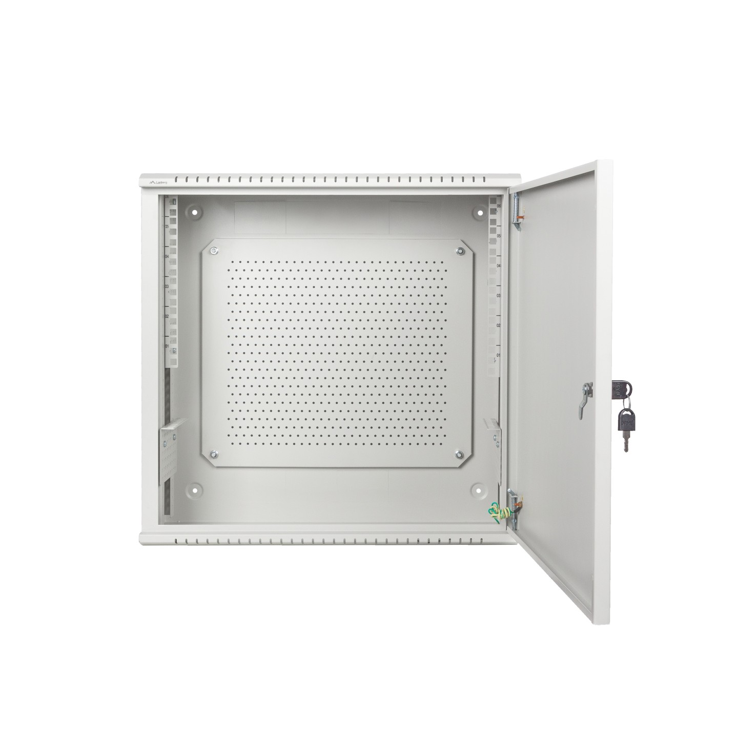 Lanberg Wall Rack 19'' Low Profile 6U+3U Assembled White - Z34160 - 19'' Low Profile 6U+3U Assembled White