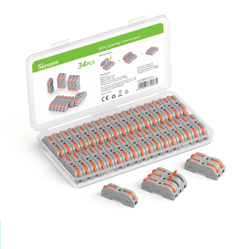 Buy Sonoff Wire Splicing Connectors - D1-1 - 34 pcs in Cyprus, Nicosia, Limassol, Larnaka, Pafos