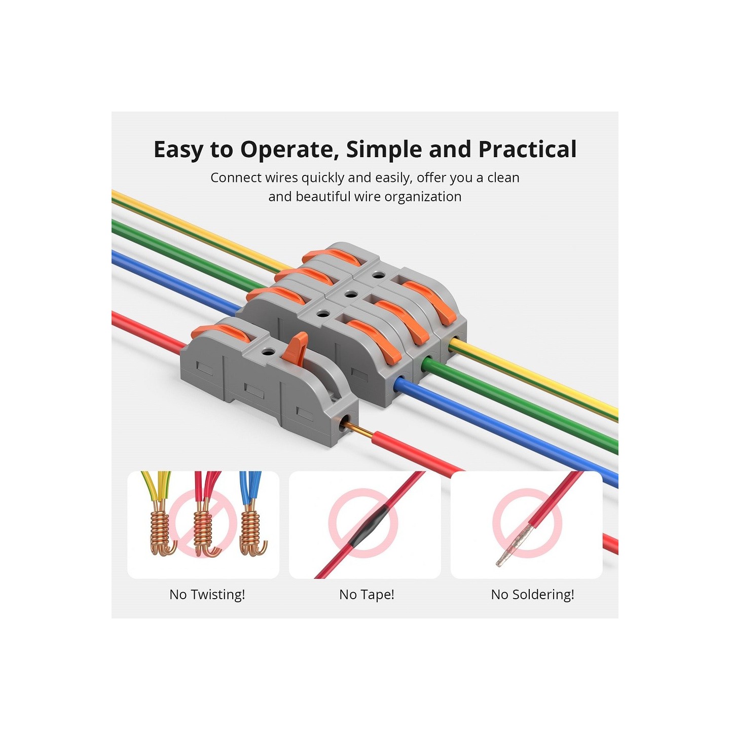 Sonoff Wire Splicing Connectors - D1-1 - 34 pcs — Buy in Cyprus with Fast Delivery
