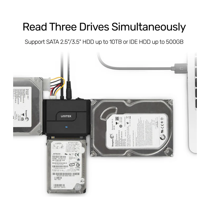 Buy Unitek USB3.0 to SATA+IDE 2.5-3.5'' Converter - Y-3324 - 12V2A PSU (UK) in Cyprus, Nicosia, Limassol, Larnaka, Pafos