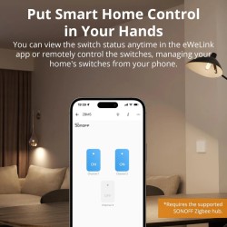 Buy Sonoff Zigbee WiFi Smart Wall Mechanical Switch - M5 - (No neutral) 3-Button... in Cyprus, Nicosia, Limassol, Larnaka, Pafos