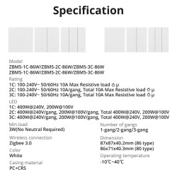 Buy Sonoff Zigbee WiFi Smart Wall Mechanical Switch - M5 - (No neutral) 3-Button... in Cyprus, Nicosia, Limassol, Larnaka, Pafos