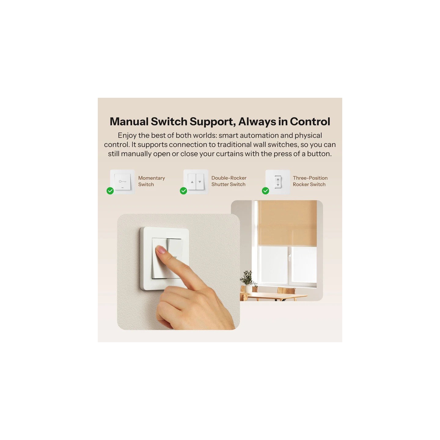 Sonoff Zigbee MINI-RBS - For Roller Shutter — Buy in Cyprus with Fast Delivery