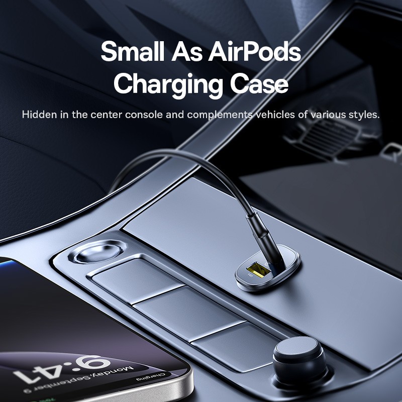 Buy Baseus GoTrip Car Charger - DP1 - 30W U+C Cosmic Black in Cyprus, Nicosia, Limassol, Larnaka, Pafos