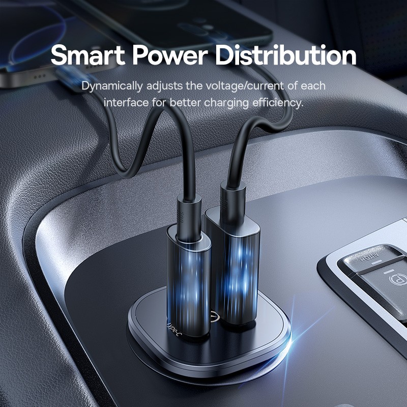 Buy Baseus GoTrip Car Charger - DP1 - 30W U+C Cosmic Black in Cyprus, Nicosia, Limassol, Larnaka, Pafos
