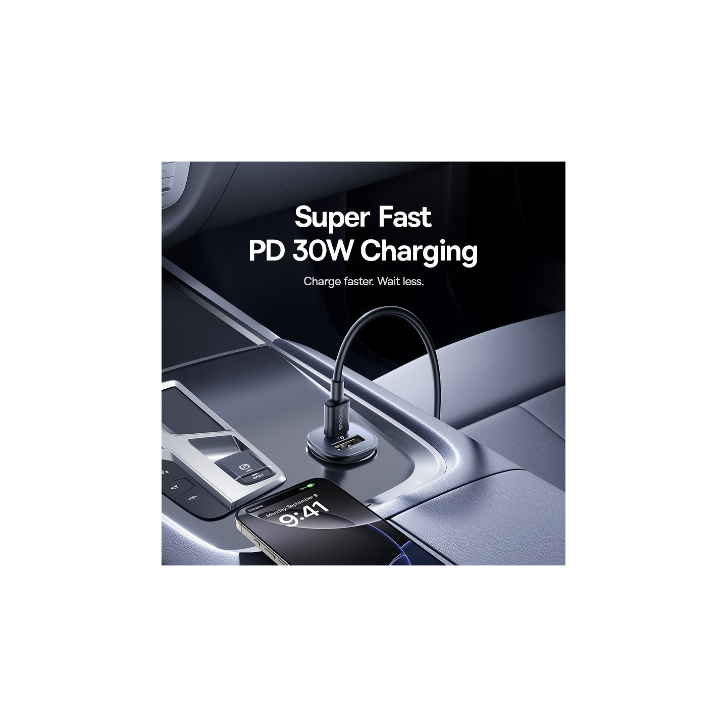 Baseus GoTrip Car Charger - DP1 - 30W U+C Cosmic Black — Buy in Cyprus with Fast Delivery