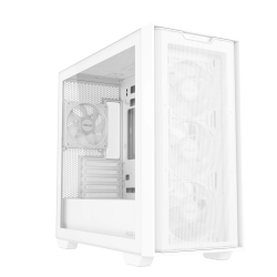 ASUS A21 PLUS Gaming Case Micro ATX Tempered Glass White - 4x ARGB Fans - 4711387406281 (Boxed)