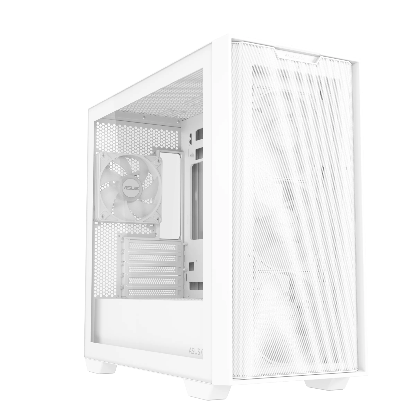 ASUS A21 PLUS Gaming Case Micro ATX Tempered Glass White - 4x ARGB Fans - 4711387406281 (Boxed)