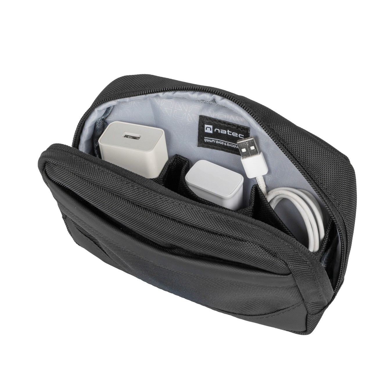 Natec Kudu Plus Laptop Backpack 15.6" 19L Black + Organiser – 19L Capacity | Armenius Store