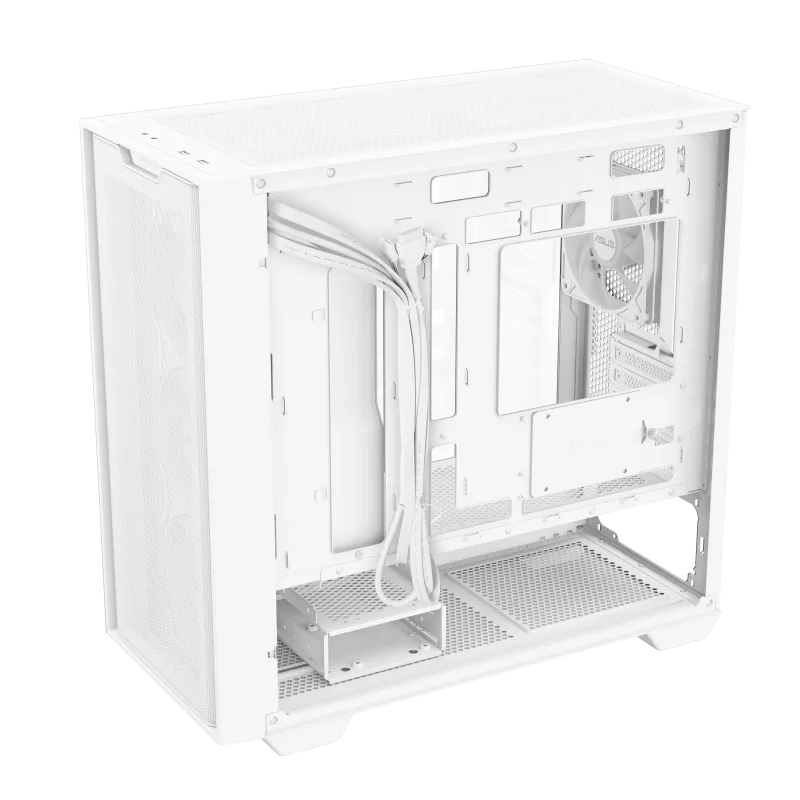 Buy ASUS Gaming Case Micro ATX TG with 4xARGB Fans White - A21 PLUS - Micro ATX,... in Cyprus, Nicosia, Limassol, Larnaka, Pafos