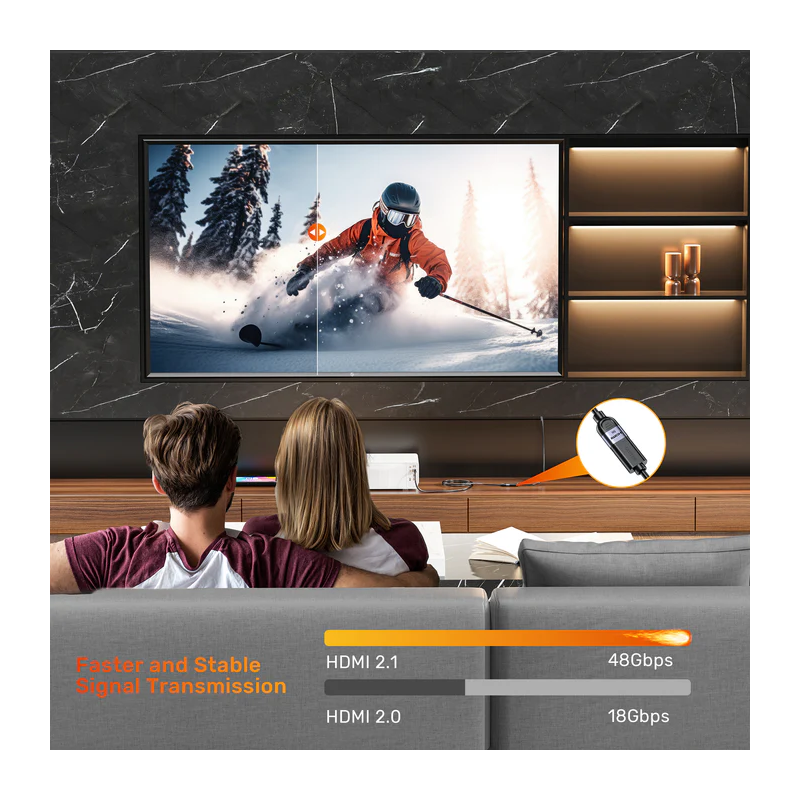 Buy Unitek HDMI Extension - C11091A - 2.1, Male to Female, 1.5m, 8K60Hz in Cyprus, Nicosia, Limassol, Larnaka, Pafos