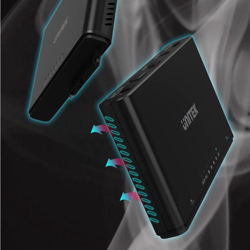 Buy Unitek SolidForce+ USB3.2 M2 NVMe Enclosure w SATA III Adapter - S1222A - US... in Cyprus, Nicosia, Limassol, Larnaka, Pafos