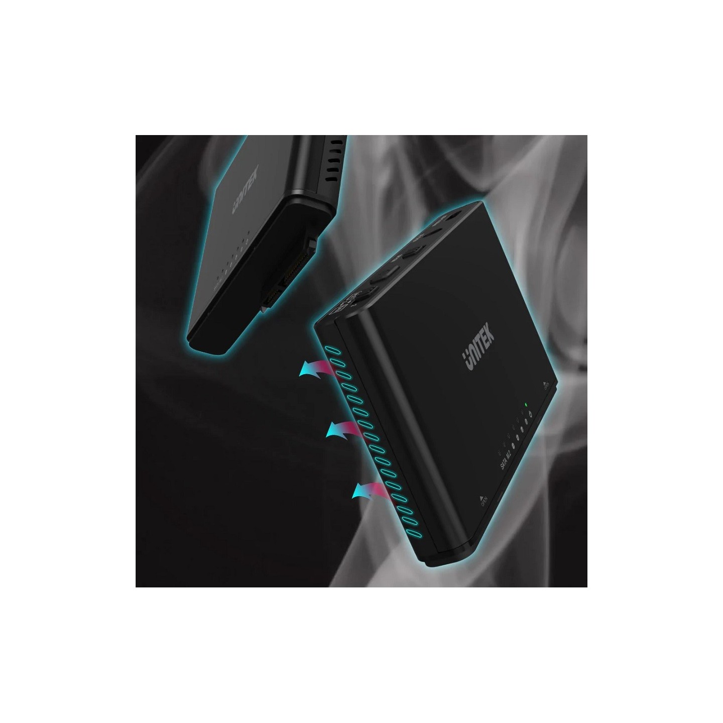 Unitek SolidForce+ USB3.2 M2 NVMe Enclosure w SATA III Adapter - S1222A - USB3.2 M2 NVMe Enclosure w SATA III Adapter