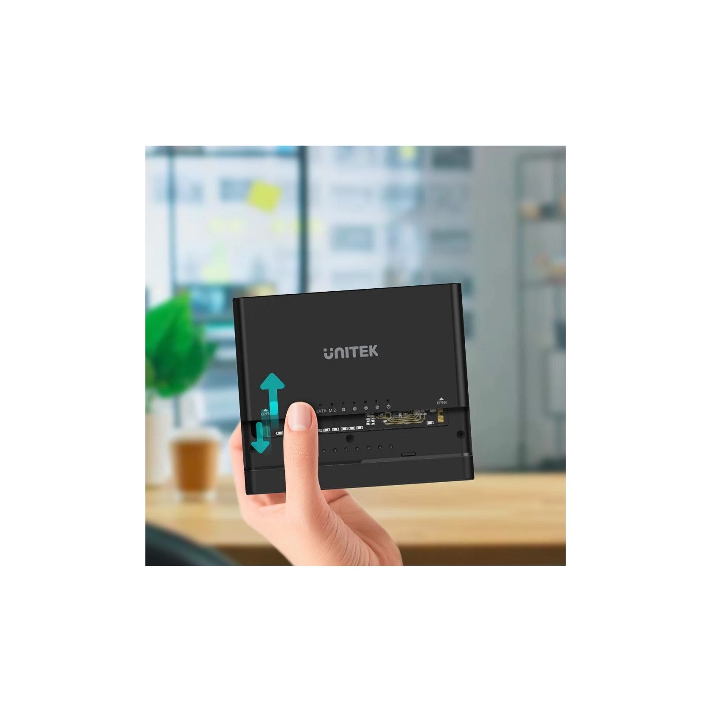 Unitek SolidForce+ USB3.2 M2 NVMe Enclosure w SATA III Adapter - S1222A - USB3.2 M2 NVMe Enclosure w SATA III Adapter