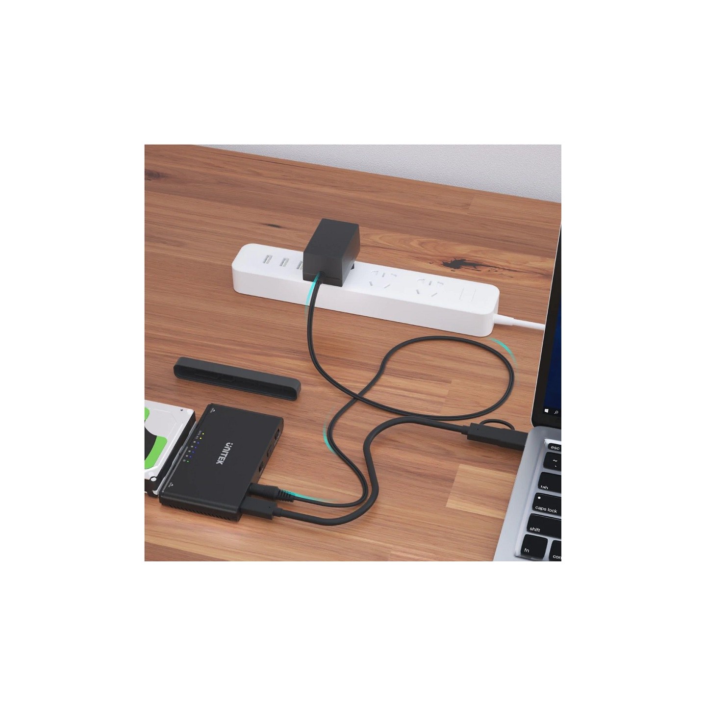 Unitek SolidForce+ USB3.2 M2 NVMe Enclosure w SATA III Adapter - S1222A - USB3.2 M2 NVMe Enclosure w SATA III Adapter