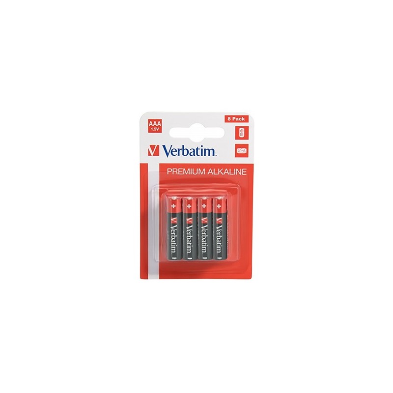 Buy Verbatim Alkaline AAA Batteries - 8pcs in Cyprus, Nicosia, Limassol, Larnaka, Pafos