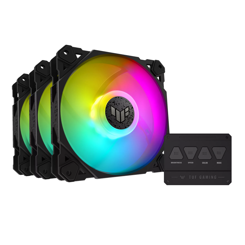 Buy ASUS Gaming Fan ARGB Triple Kit with Controller - TF120 - Black in Cyprus, Nicosia, Limassol, Larnaka, Pafos
