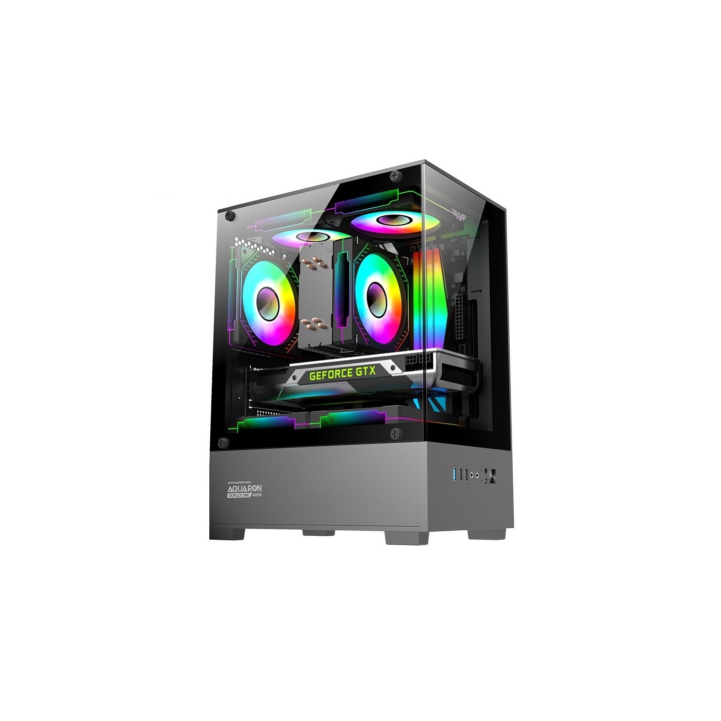 Armaggeddon Aquaron Duplex ONE MATX Black 3xARGB (Boxed) — Buy in Cyprus with Fast Delivery