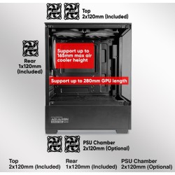 Armaggeddon Aquaron Duplex ONE MATX Black 3xARGB (Boxed) — Buy in Cyprus with Fast Delivery