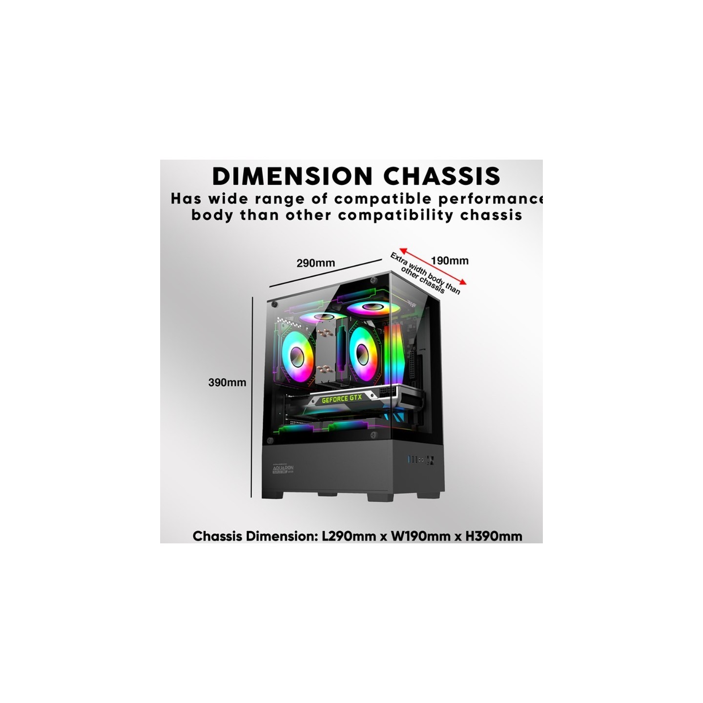 Armaggeddon Aquaron Duplex ONE MATX Black 3xARGB (Boxed) — Buy in Cyprus with Fast Delivery